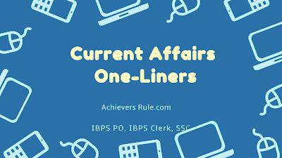 Current Affairs One-liners - 20th November 2017