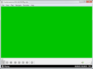 layar blank hijau
