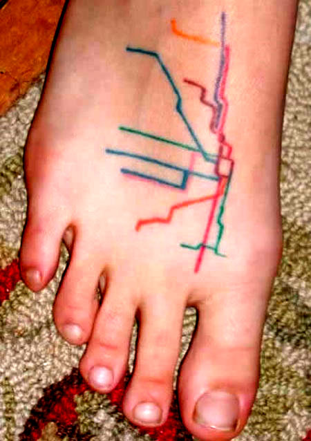 Beautiful Foot Tattoo Seen On www.coolpicturegallery.net