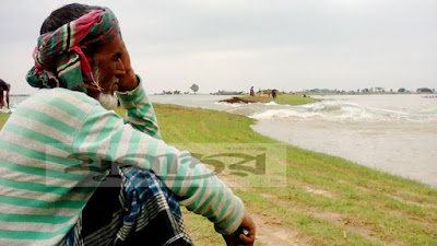 বাঁধ ভেঙে এবার ডুবল শনির হাওর