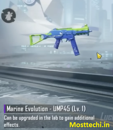 Bgmi A2 5th Rewards is Marine Evolution - UMP45