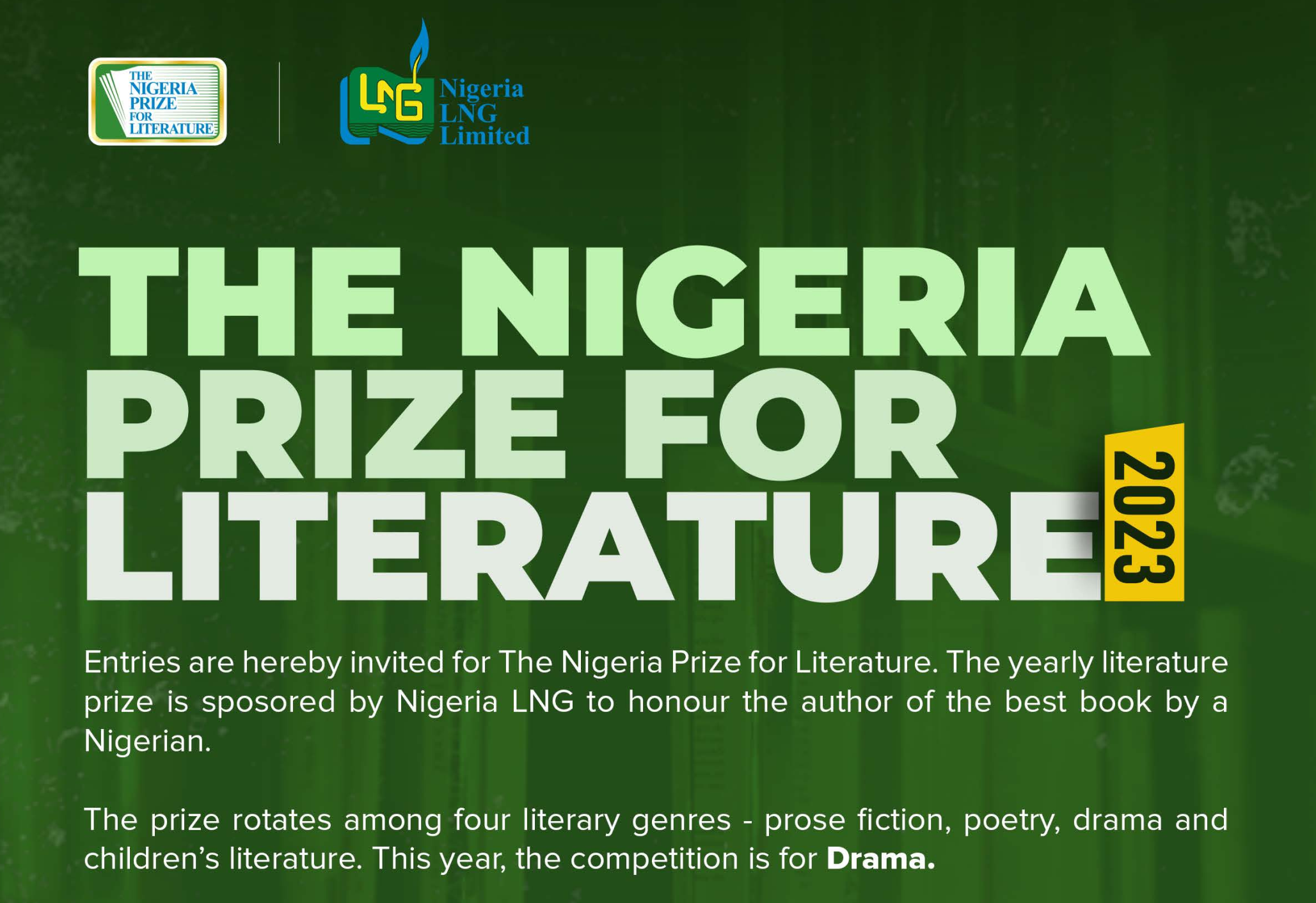NLNG Prize for Literature 2023/2024 [$100,000 for Grab]
