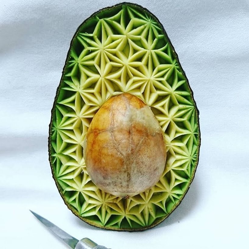 Impresionante comida tallada por Takehiro Kishimoto