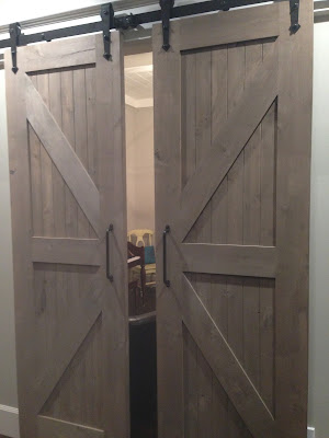 Barnwood-Looking, Home Depot Barndoors with Weatherwood