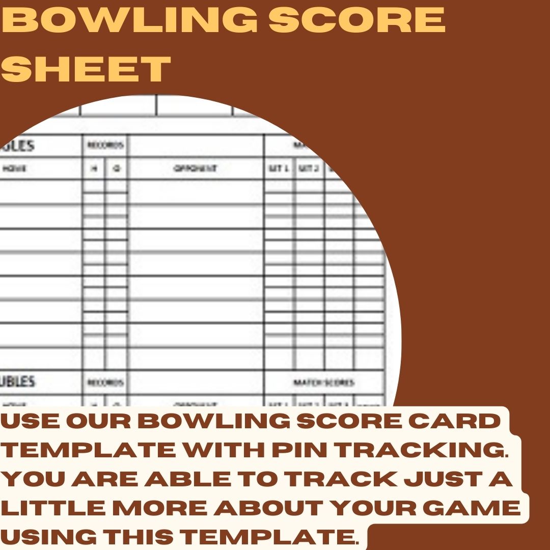 Manual Bowling Score Sheets