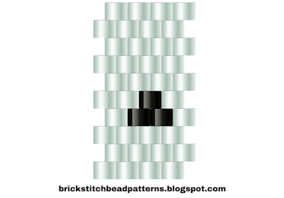 Free brick stitch beaded alphabet pattern period ( . ) symbol download.