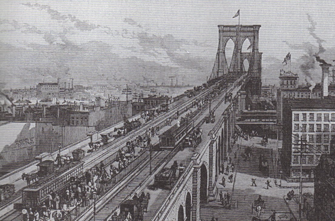 Brooklyn Bridge in the 1880s