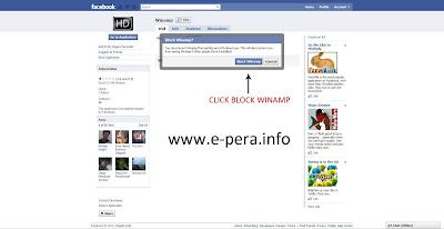 Block Facebook Application Step 5