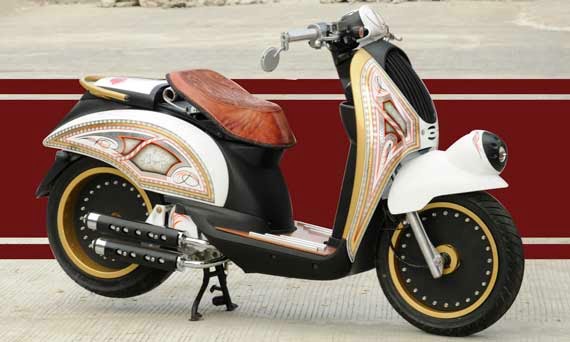 Hotrod Mexicano Style Honda Scoopy  Modification 