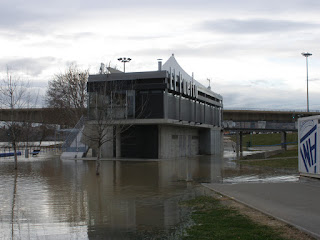 Embarcadero de Vadorrey Crecida del río Ebro 22/01/2013 Zaragoza