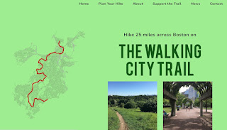 WALKING CITY TRAIL: a 25-mile hike through Boston's parks and urban woodlands