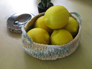 oval crochet basket