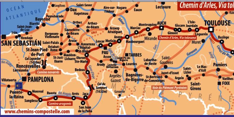 Sur le Chemin de Arles,Via Tolosana