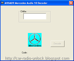 Mercedes radio codes Audio10