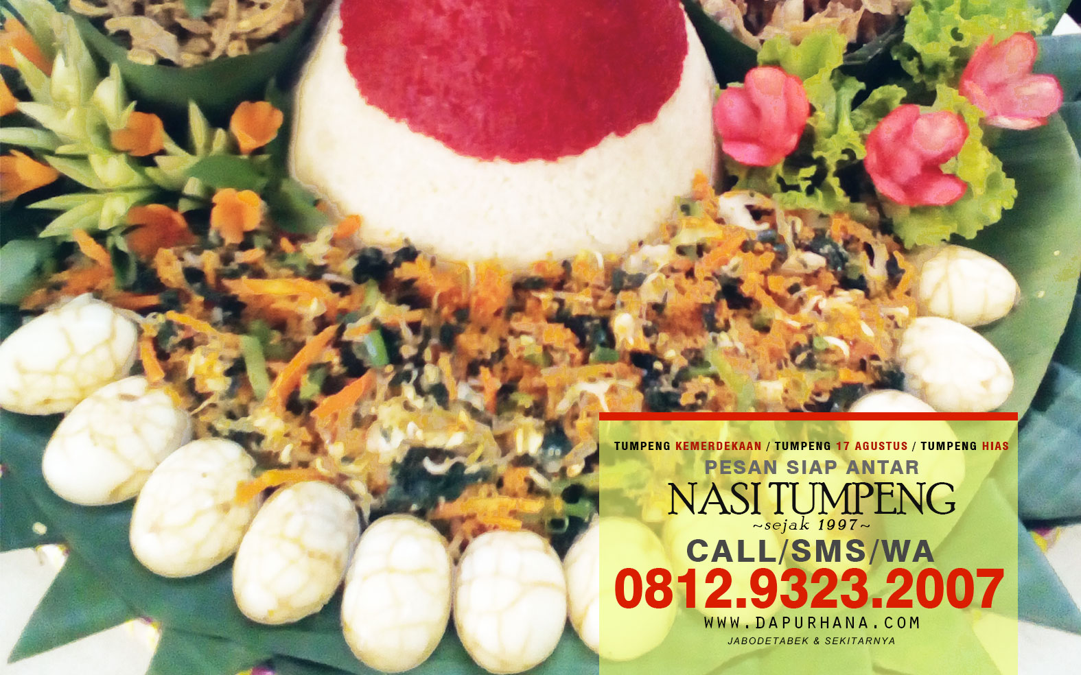 Pesan Nasi Tumpeng Tumpeng Hias Merah Putih Nasi Tumpeng 