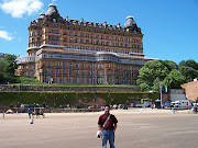 It has lovely sandy beaches with the Victorian façade of the Grand hotel as .