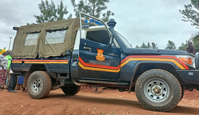 Police car in Meru county