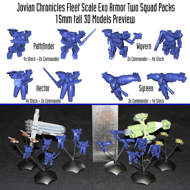 Jovian Chronicles Fleet Scale EXO armors