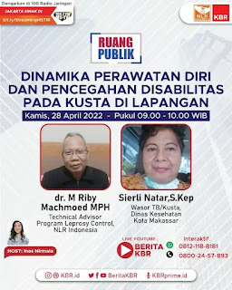 diskusi ruang publik KBR dan NLR Indonesia tentang penanganan kusta