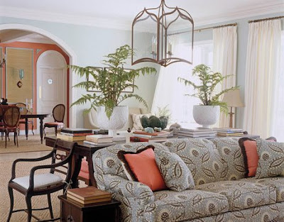 Bright + breezy tropical living room, living room, interior design, home interior