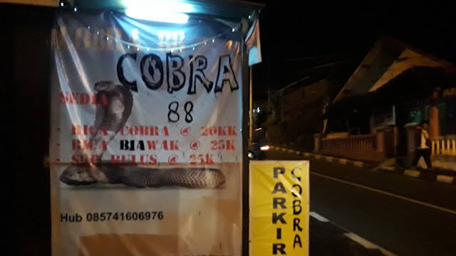 Berkunjung Ke Salatiga, Yuk Uji Adrenalin Dengan Mencicipi Aneka Kuliner Cobra di "Warung Cobra 88"