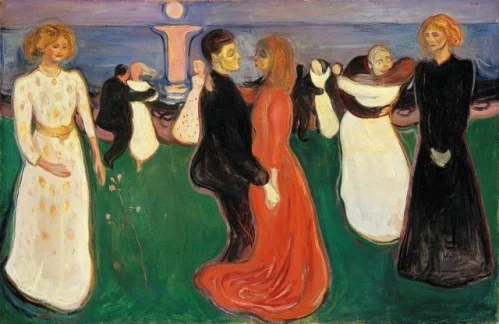 #PraCegoVer: A Dança da Vida, pintura de Edvard Munch.