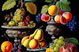 Mixed Fruits AI Art Image