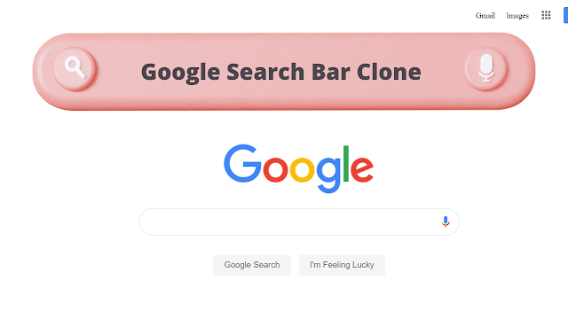 Google Search Bar Using HTML And CSS