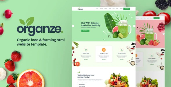 Organic Food & Farming HTML Template