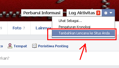 Cara Memasang Lencana Facebook di Blog