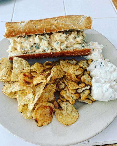 Baguette Friday! Egg & cress today, with sour cream