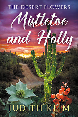 book cover of women's fiction novel Mistletoe and Holly by Judith Keim