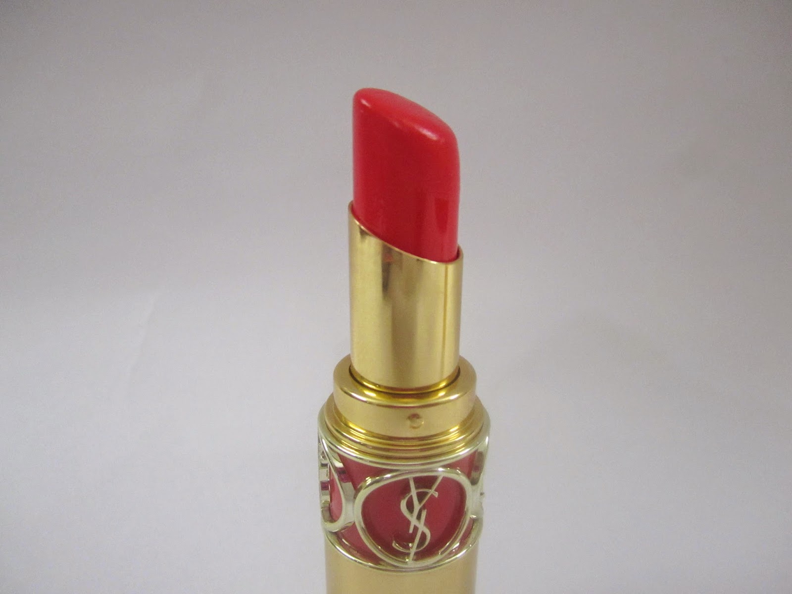 YSL Rouge Volupte Shine Lipstick #12 Corail Incandescent