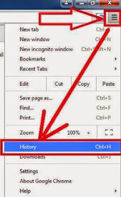 gambar cara hapus history google chrome