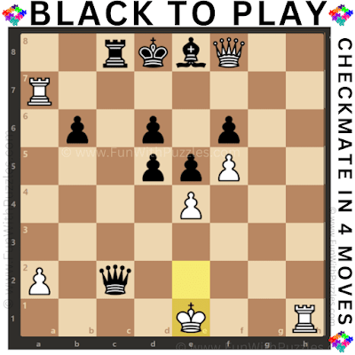 Chess Excellence: Black to Play and Checkmate in 4-Moves