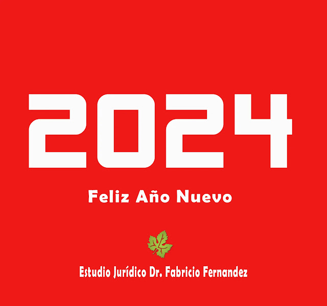 Estudio Jurídico Dr. Fabricio Fernández. 2024. Banner color rojo