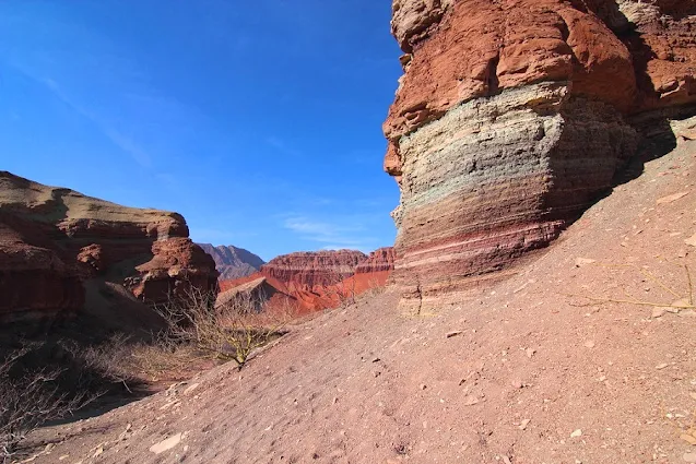 Strata Sediments in Salta, Argentina