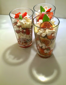Basil-infused berry, fig and clotted cream Eton mess