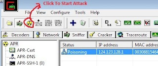 Starting+attack+with+Sniffer Hack Wireless LAN Network and Grab the Passwords   Man in Middle Attack