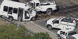 At least 13 killed after Texas church bus crash