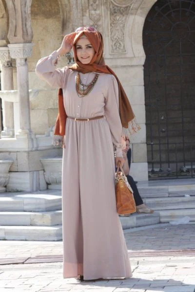 Model Baju Gamis Untuk Perut Buncit Gamis Kombinasi - Model baju gamis untuk perut buncit
