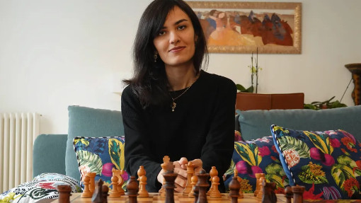 Mitra Hejazipour Grand maître aux échecs, à Brest, le 18 novembre 2020 - Photo  © Béatrice Le Grand