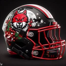 Arkansas State Red Wolves Christmas Helmets