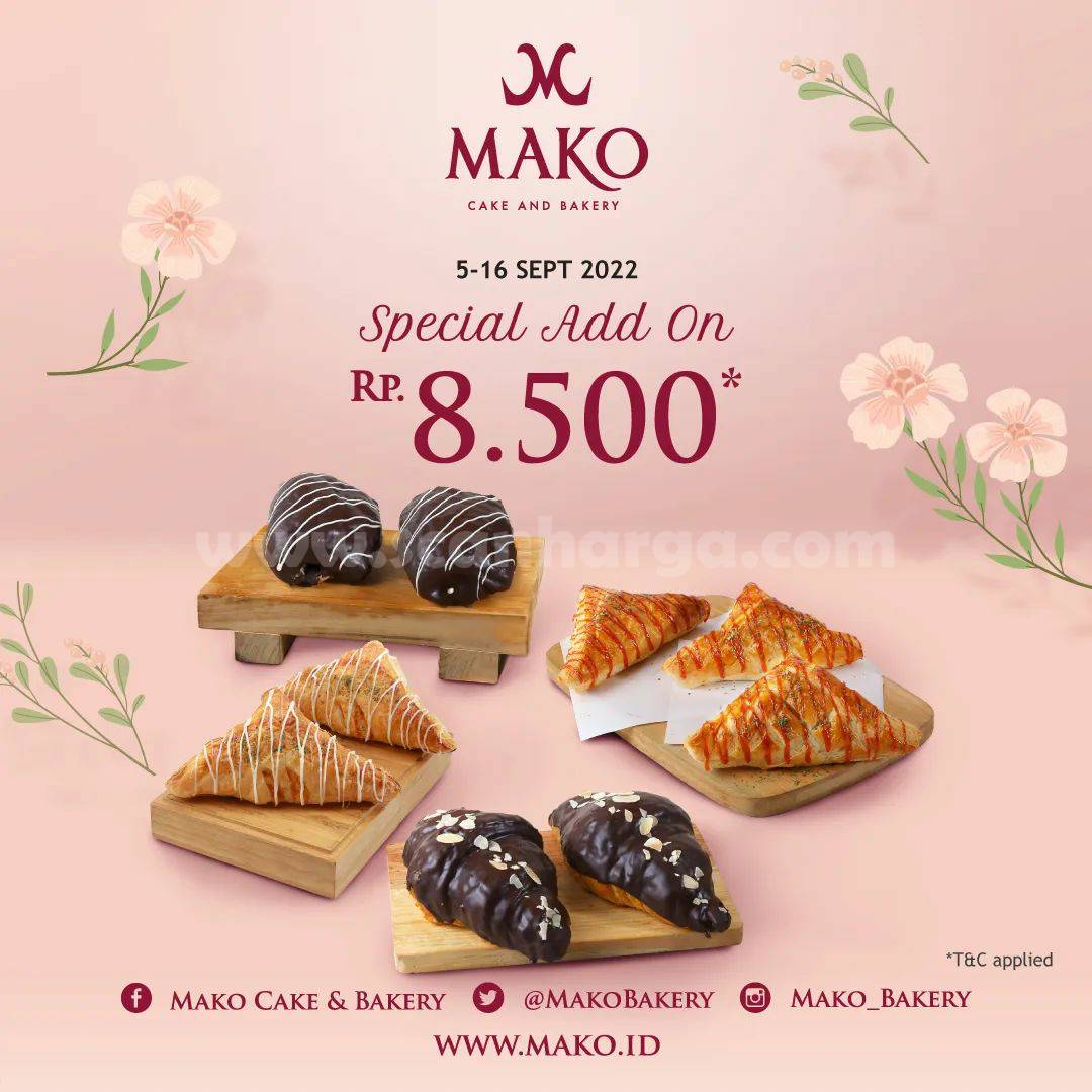 MAKO Cake & Bakery Promo Roti Danish cuma Rp 8.500