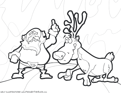 Christmas Reindeer Coloring Pages 