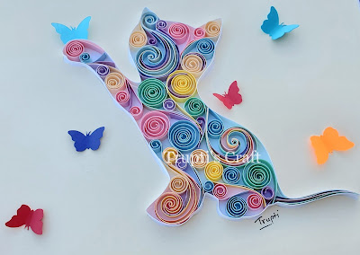 Paper Quilling Cat