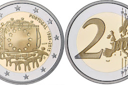 Portugal 2 euro 2015 - 30 years of the EU flag