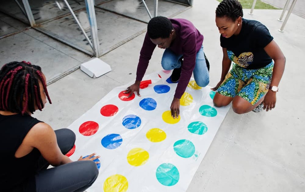 Blindfolded Twister Game