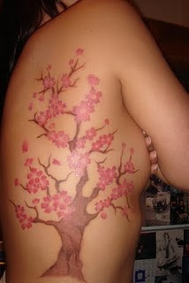 Pictures of Japanese Cherry Blossom Tattoo Designs
