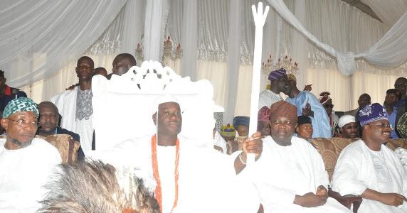 Photos of Gov Ambode at the Coronation of new Ooni of Ife